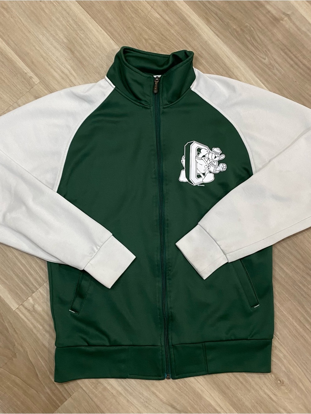 Reebok Oregon Ducks Heisman Jacket Mens Small Green White Full Zip Track